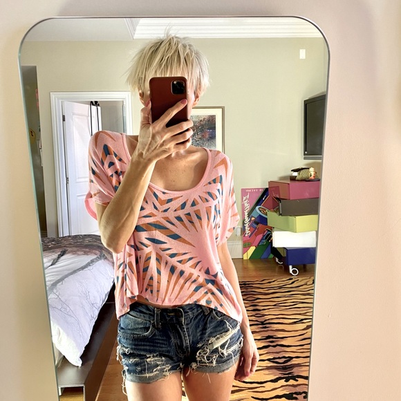 Aritzia 2/$30 high-low boho top - Picture 2 of 6